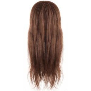 Fryzjerska główka treningowa włosy brąz 55-60cm