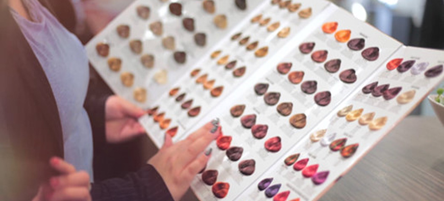 Paleta kolorów farb do włosów